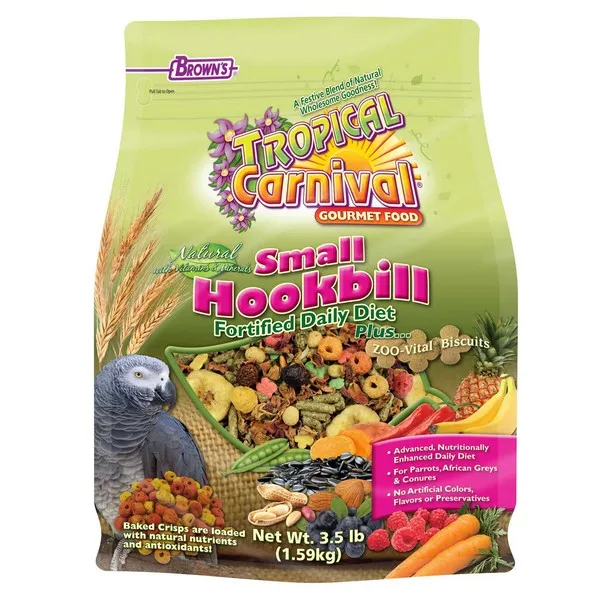 3.5 Lb F.M. Brown Tropical Carnival Natural Small Hookbill - Health/First Aid
